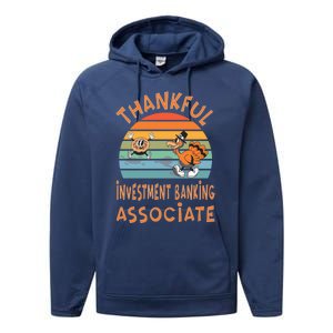 Investt Banking Associate Job Funny Thanksgiving Great Gift Performance Fleece Hoodie