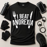 I Beat Anorexia Cooling Performance Crew T-Shirt