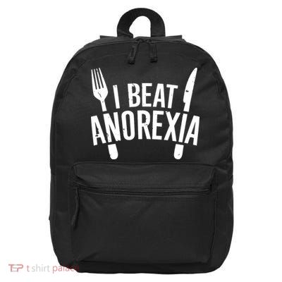 I Beat Anorexia 16 in Basic Backpack