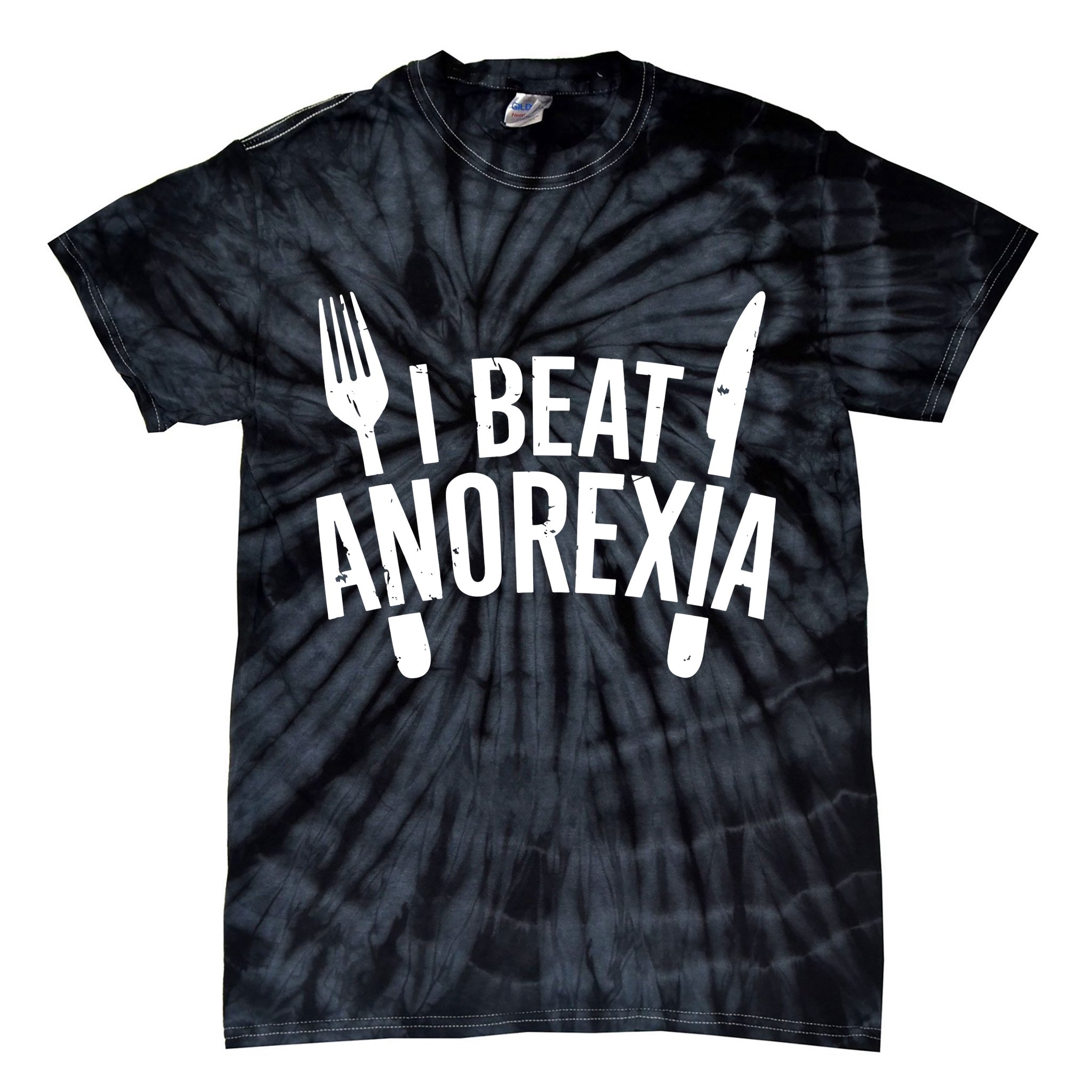 I Beat Anorexia Tie-Dye T-Shirt