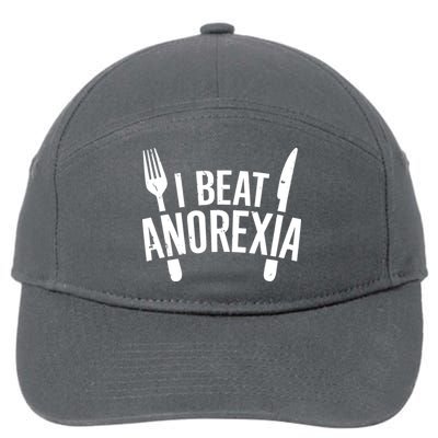 I Beat Anorexia 7-Panel Snapback Hat