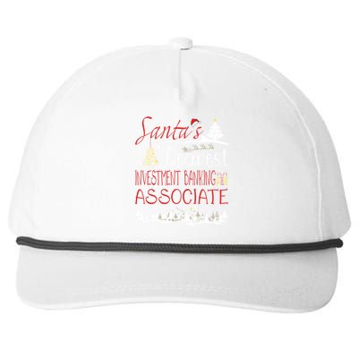 Investt Banking Associate Xmas Job Cute Christmas Meaningful Gift Snapback Five-Panel Rope Hat