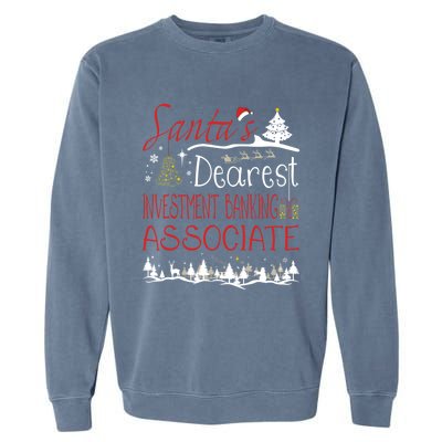 Investt Banking Associate Xmas Job Cute Christmas Meaningful Gift Garment-Dyed Sweatshirt