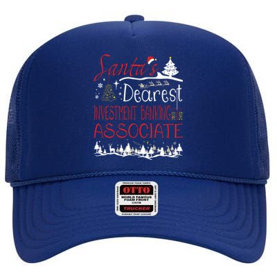 Investt Banking Associate Xmas Job Cute Christmas Meaningful Gift High Crown Mesh Back Trucker Hat