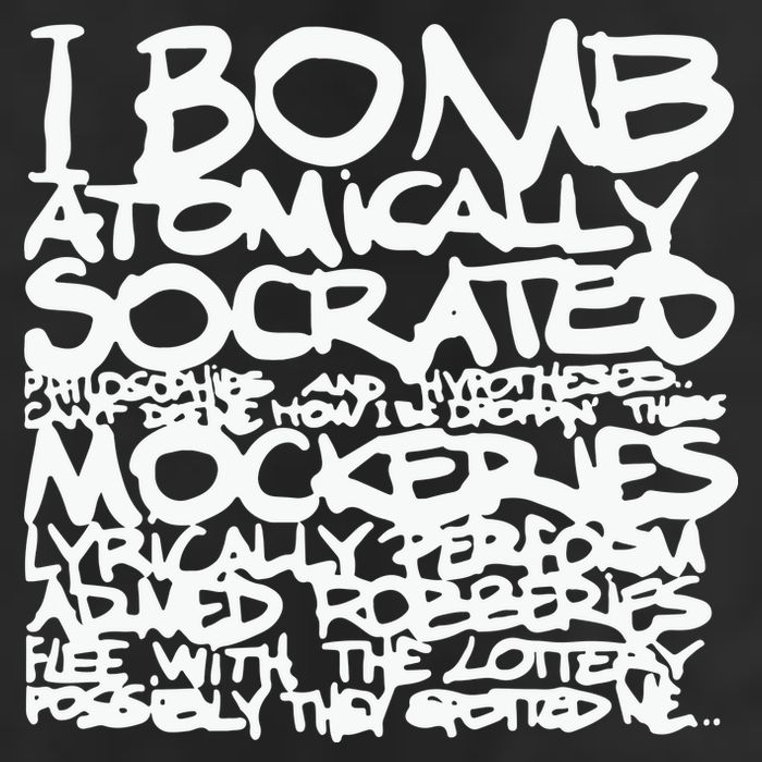I Bomb Atomically Socrates’ Philosophies And Hypotheses Cool Comfort Performance Bucket Hat