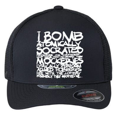 I Bomb Atomically Socrates’ Philosophies And Hypotheses Flexfit Unipanel Trucker Cap