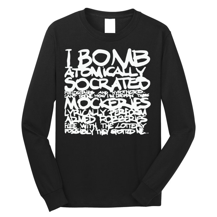 I Bomb Atomically Socrates’ Philosophies And Hypotheses Long Sleeve Shirt