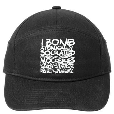 I Bomb Atomically Socrates’ Philosophies And Hypotheses 7-Panel Snapback Hat