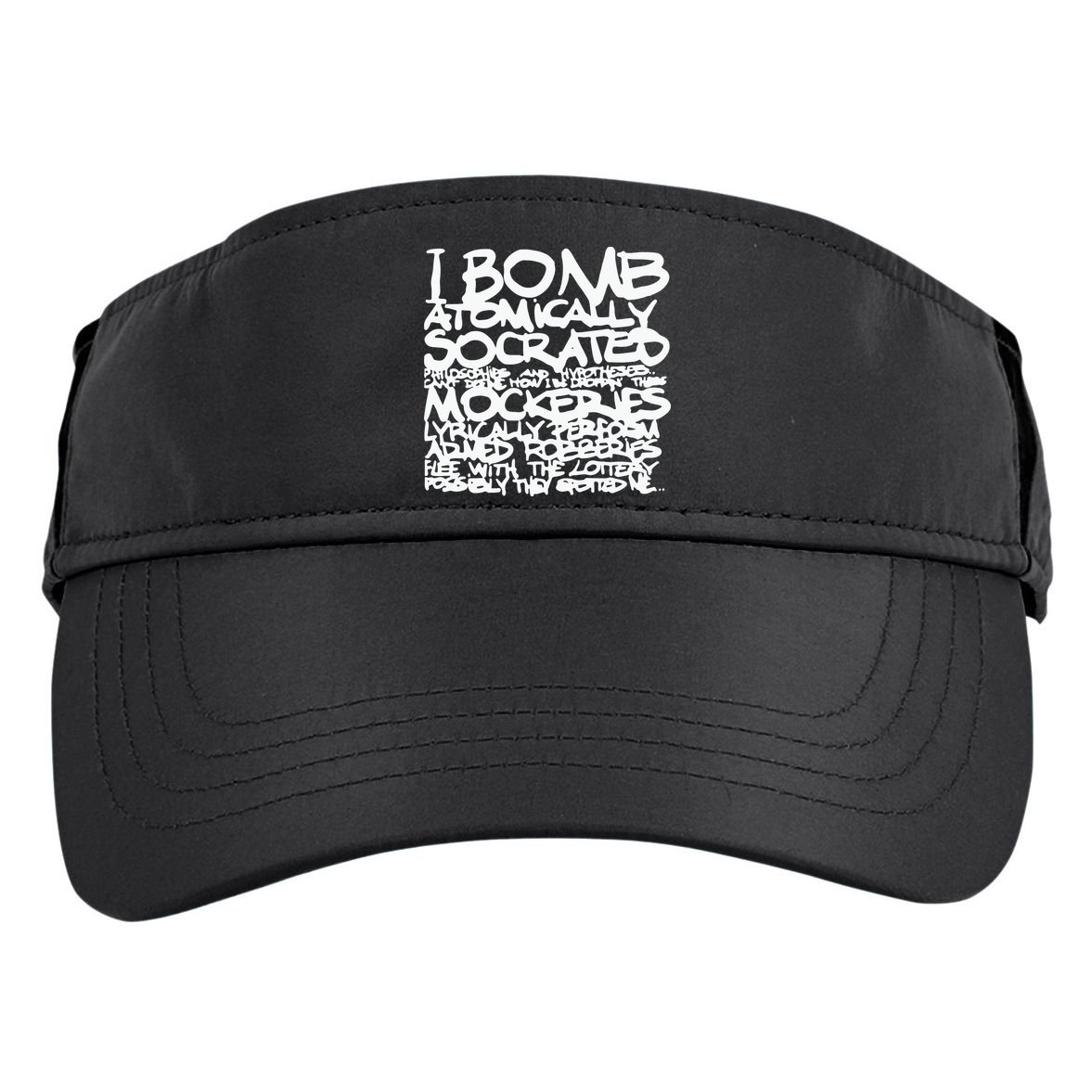 I Bomb Atomically Socrates’ Philosophies And Hypotheses Adult Drive Performance Visor
