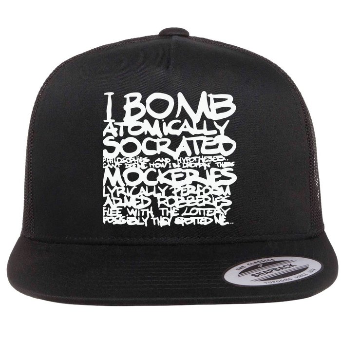 I Bomb Atomically Socrates’ Philosophies And Hypotheses Flatbill Hat