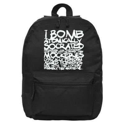 I Bomb Atomically Socrates’ Philosophies And Hypotheses 16 in Basic Backpack