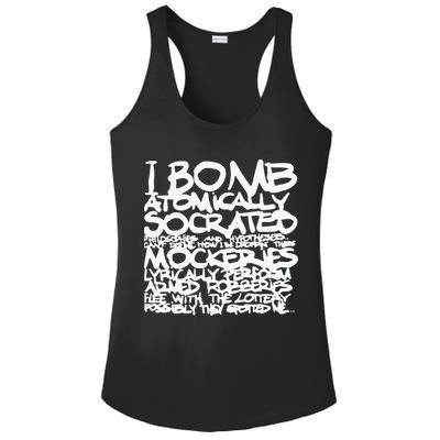 I Bomb Atomically Socrates’ Philosophies And Hypotheses Ladies PosiCharge Competitor Racerback Tank