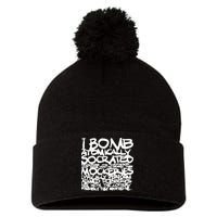 I Bomb Atomically Socrates’ Philosophies And Hypotheses Pom Pom 12in Knit Beanie