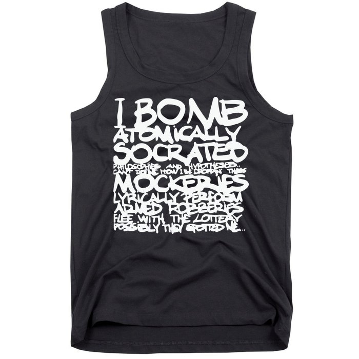 I Bomb Atomically Socrates’ Philosophies And Hypotheses Tank Top