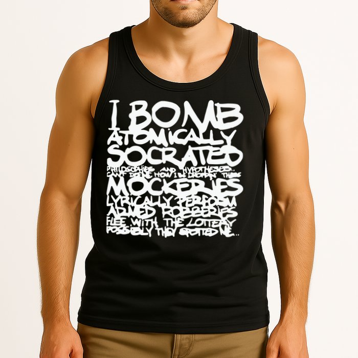 I Bomb Atomically Socrates’ Philosophies And Hypotheses Tank Top