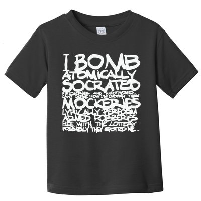 I Bomb Atomically Socrates’ Philosophies And Hypotheses Toddler T-Shirt