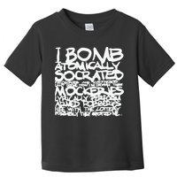 I Bomb Atomically Socrates’ Philosophies And Hypotheses Toddler T-Shirt