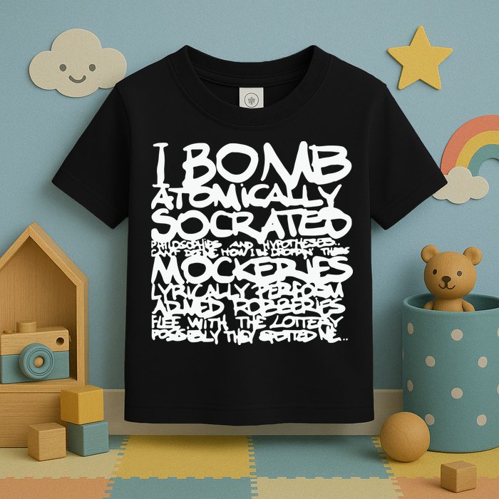 I Bomb Atomically Socrates’ Philosophies And Hypotheses Toddler T-Shirt