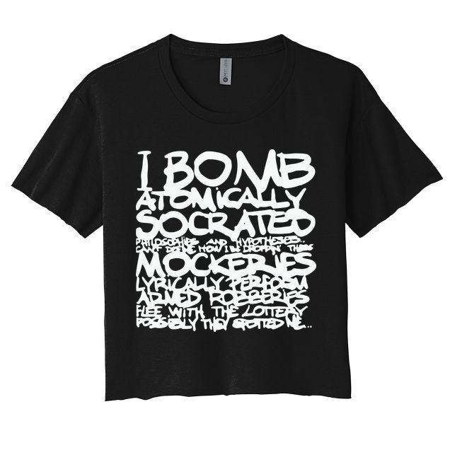 I Bomb Atomically Socrates’ Philosophies And Hypotheses Crop Top