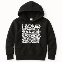 I Bomb Atomically Socrates’ Philosophies And Hypotheses Kids Hoodie