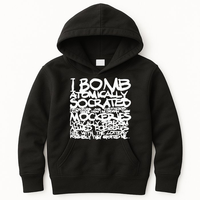 I Bomb Atomically Socrates’ Philosophies And Hypotheses Kids Hoodie