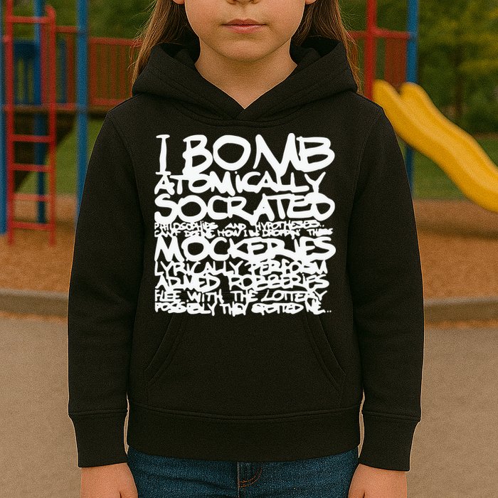 I Bomb Atomically Socrates’ Philosophies And Hypotheses Kids Hoodie