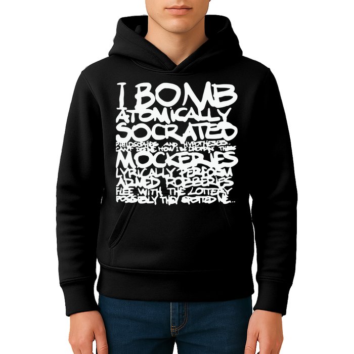 I Bomb Atomically Socrates’ Philosophies And Hypotheses Kids Hoodie