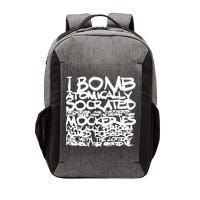 I Bomb Atomically Socrates’ Philosophies And Hypotheses Vector Backpack