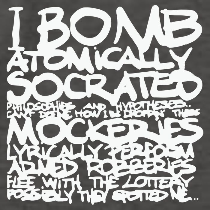I Bomb Atomically Socrates’ Philosophies And Hypotheses Vector Backpack