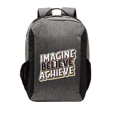 Imagine Believe Achieve Quote Vintage Vector Backpack