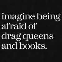 Imagine Being Afraid Of Drag Queens And Books Ladies PosiCharge Tri-Blend Wicking Tank