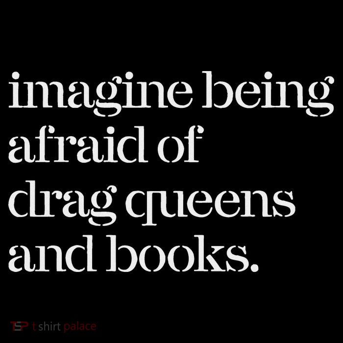 Imagine Being Afraid Of Drag Queens And Books Cropped Pullover Crew