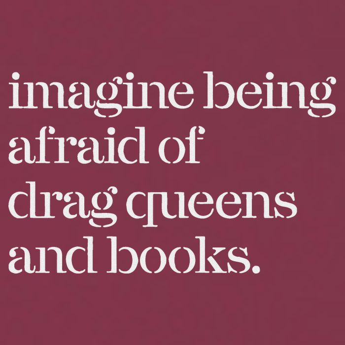 Imagine Being Afraid Of Drag Queens And Books 16oz Travel Tumbler