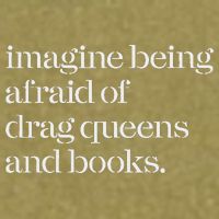 Imagine Being Afraid Of Drag Queens And Books Garment-Dyed Women's Muscle Tee