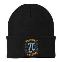 Irrational but awesome Funny Pi Day Spiral Pi Math Knit Cap Winter Beanie