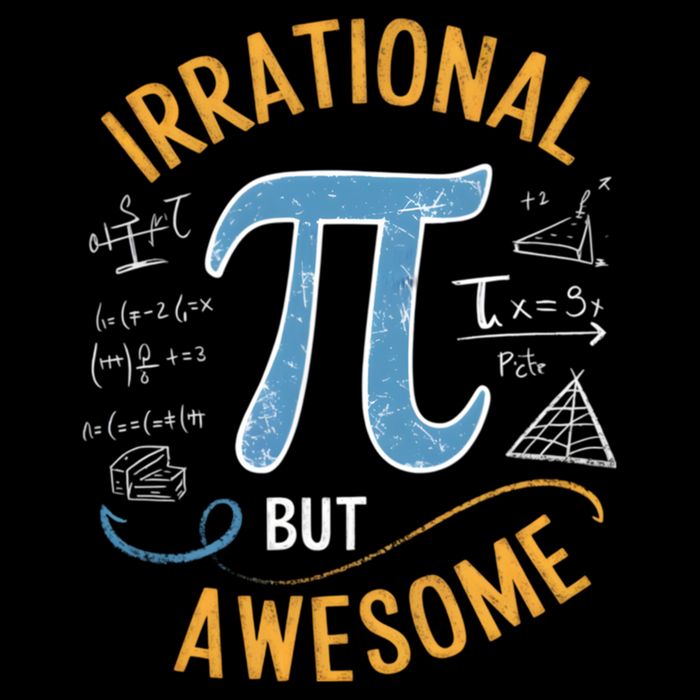 Irrational but awesome Funny Pi Day Spiral Pi Math Mousepad