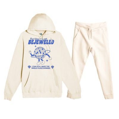 I'm Bejeweled Aesthetic Make The Whole Place Shimmer Premium Hooded Sweatsuit Set