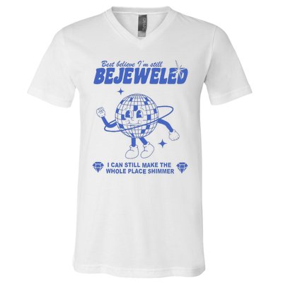 I'm Bejeweled Aesthetic Make The Whole Place Shimmer V-Neck T-Shirt