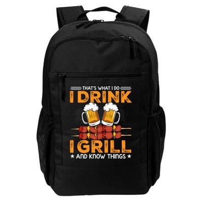 I Beer And Grill Things Funny Bbq Pitmaster Father Day Meaningful Gift Backpack