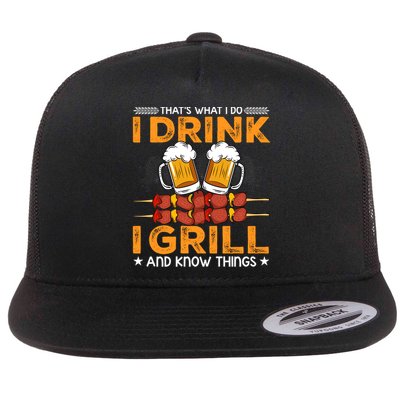 I Beer And Grill Things Funny Bbq Pitmaster Father Day Meaningful Gift Flatbill Hat
