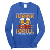 I Beer And Grill Things Funny Bbq Pitmaster Father Day Meaningful Gift Long Sleeve Shirt