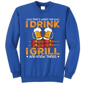 I Beer And Grill Things Funny Bbq Pitmaster Father Day Meaningful Gift Sweatshirt