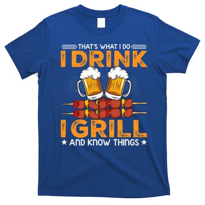 I Beer And Grill Things Funny Bbq Pitmaster Father Day Meaningful Gift T-Shirt