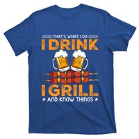 I Beer And Grill Things Funny Bbq Pitmaster Father Day Meaningful Gift T-Shirt