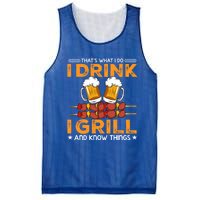 I Beer And Grill Things Funny Bbq Pitmaster Father Day Meaningful Gift Mesh Reversible Basketball Jersey Tank