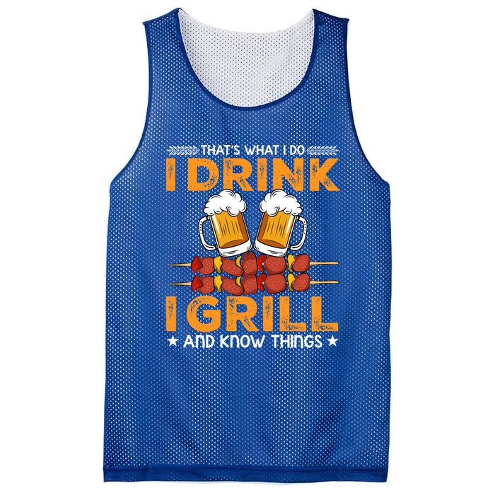 I Beer And Grill Things Funny Bbq Pitmaster Father Day Meaningful Gift Mesh Reversible Basketball Jersey Tank