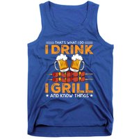 I Beer And Grill Things Funny Bbq Pitmaster Father Day Meaningful Gift Tank Top