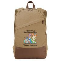 I Bring A Sort Of Bare Minimum Effort To The Function Cotton Canvas Backpack