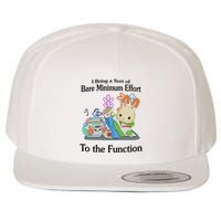 I Bring A Sort Of Bare Minimum Effort To The Function Wool Snapback Cap
