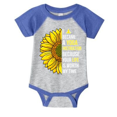 I Became A Yoga Instructor Yoga Teacher Cool Gift Infant Baby Jersey Bodysuit